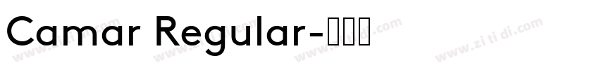 Camar Regular字体转换